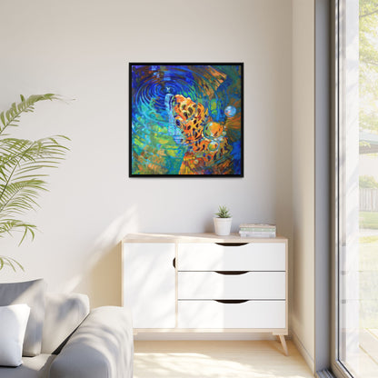 Trout Rise– Abstract Trout Framed Art Print by Mike Savlen