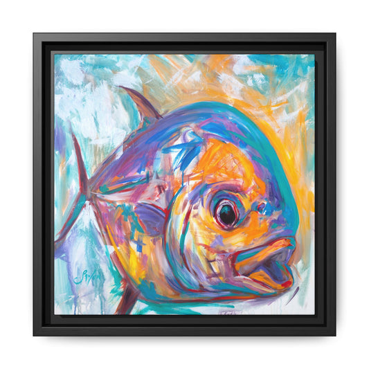 "Expressionist Permit" Framed Art Print - Love My Oceans Canvas