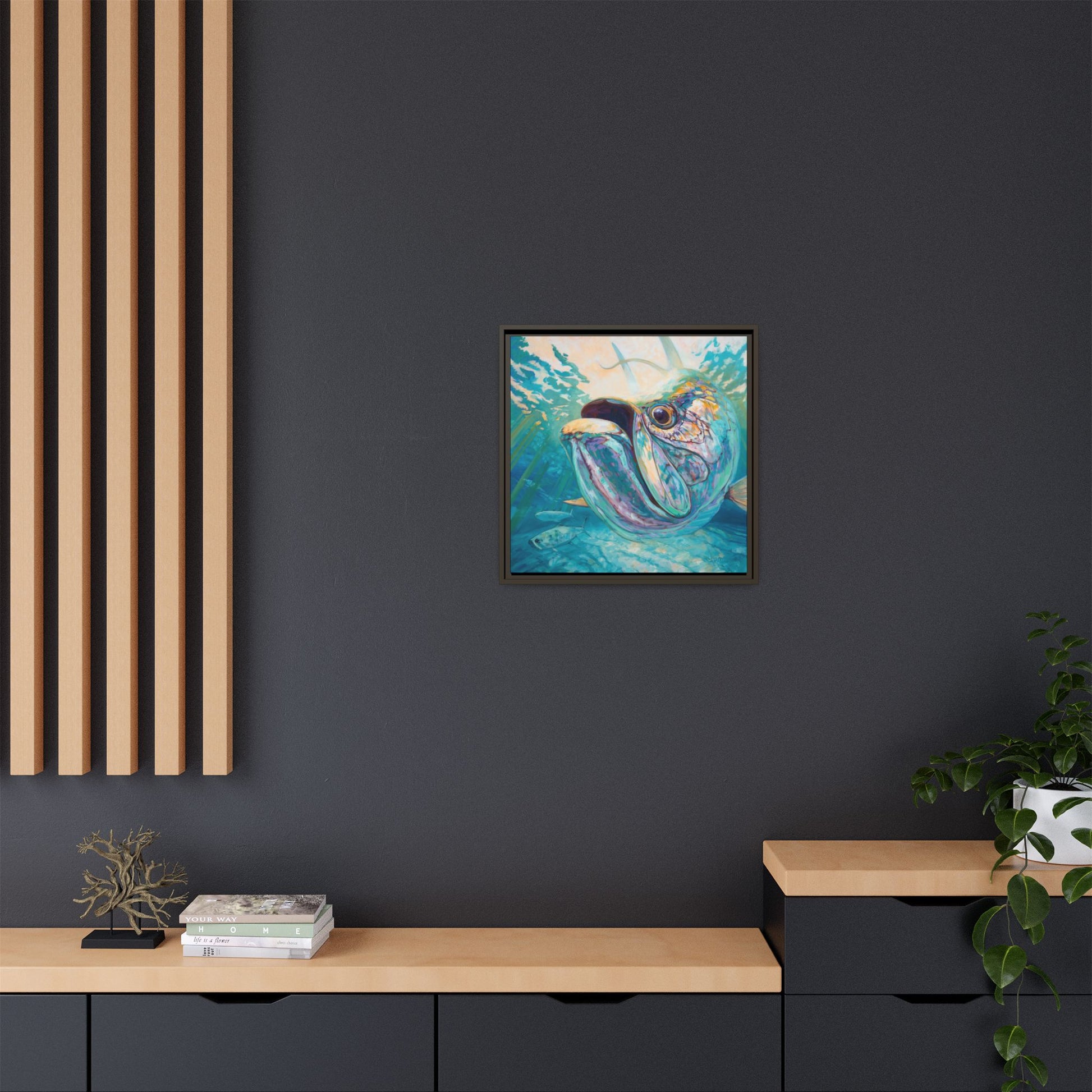 "Silver and Sun" Tarpon Art Print - Love My Oceans Canvas