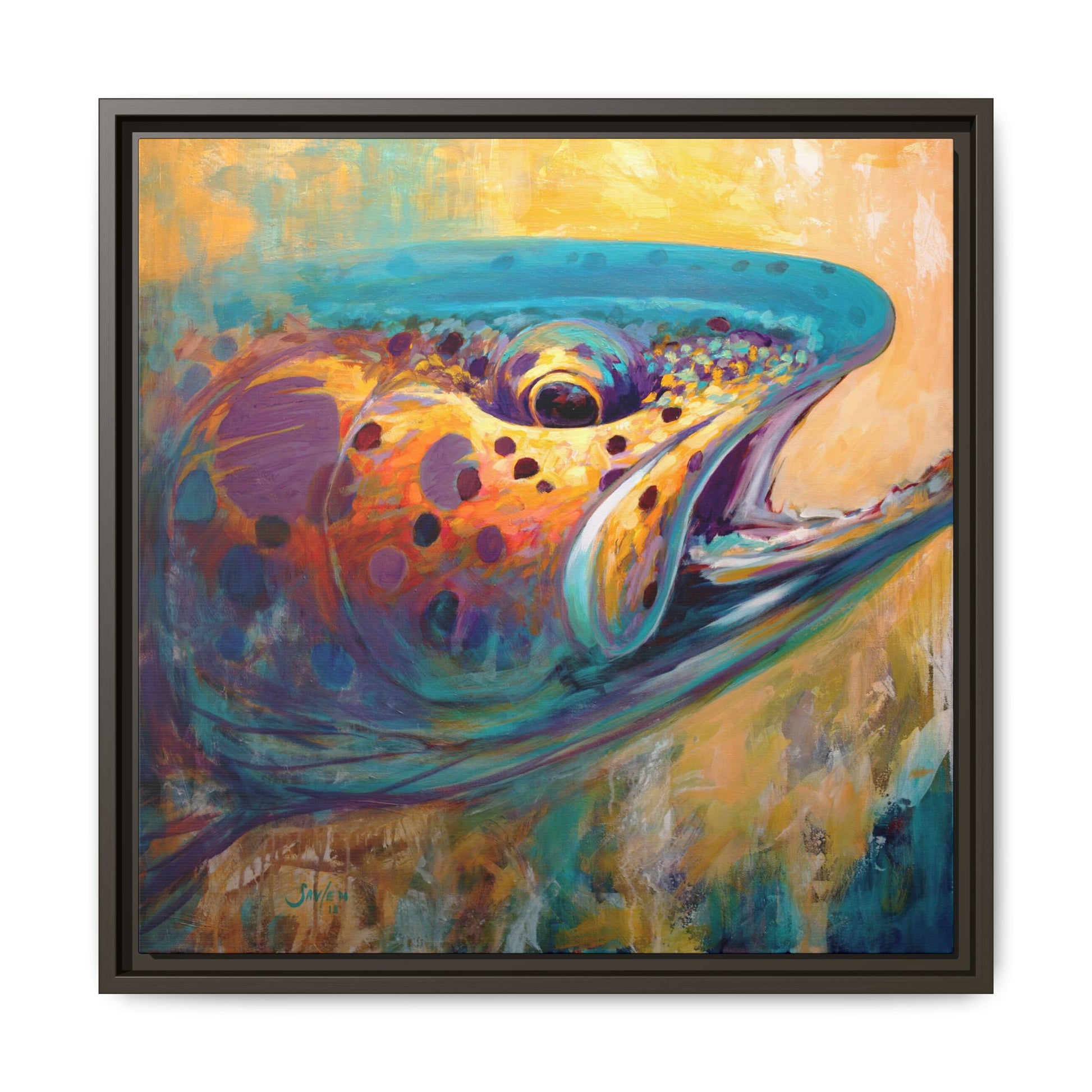 "Fire From Water" Apache Trout - Love My Oceans Canvas