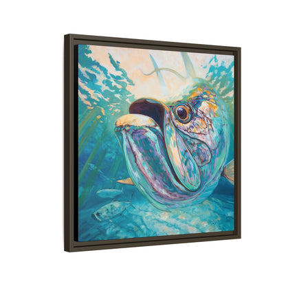 "Silver and Sun" Tarpon Art Print - Love My Oceans Canvas