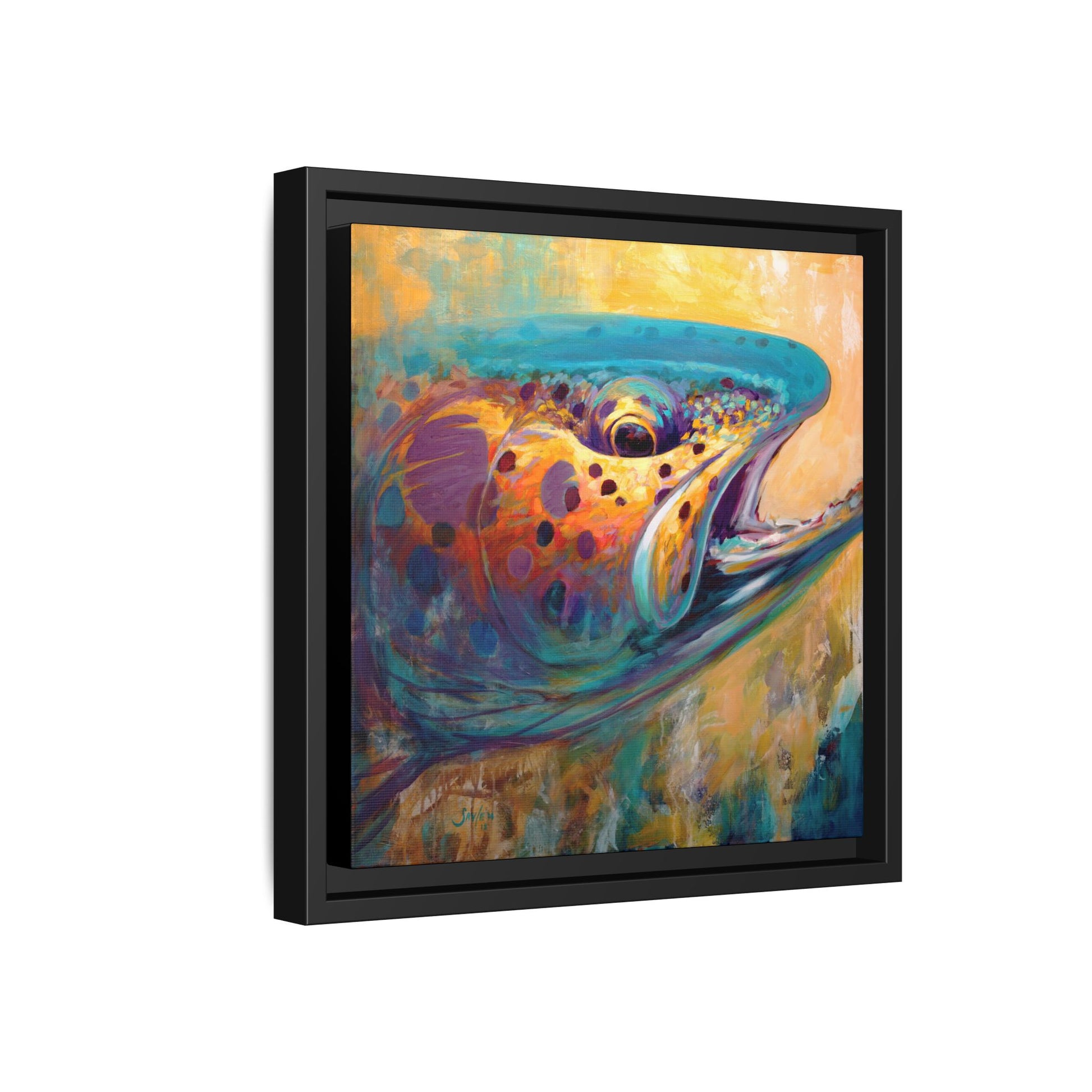 "Fire From Water" Apache Trout - Love My Oceans Canvas
