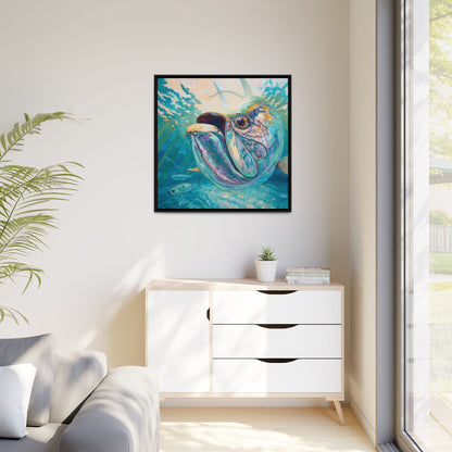 Silver & Sun — Tarpon Framed Canvas Art by Mike Savlen