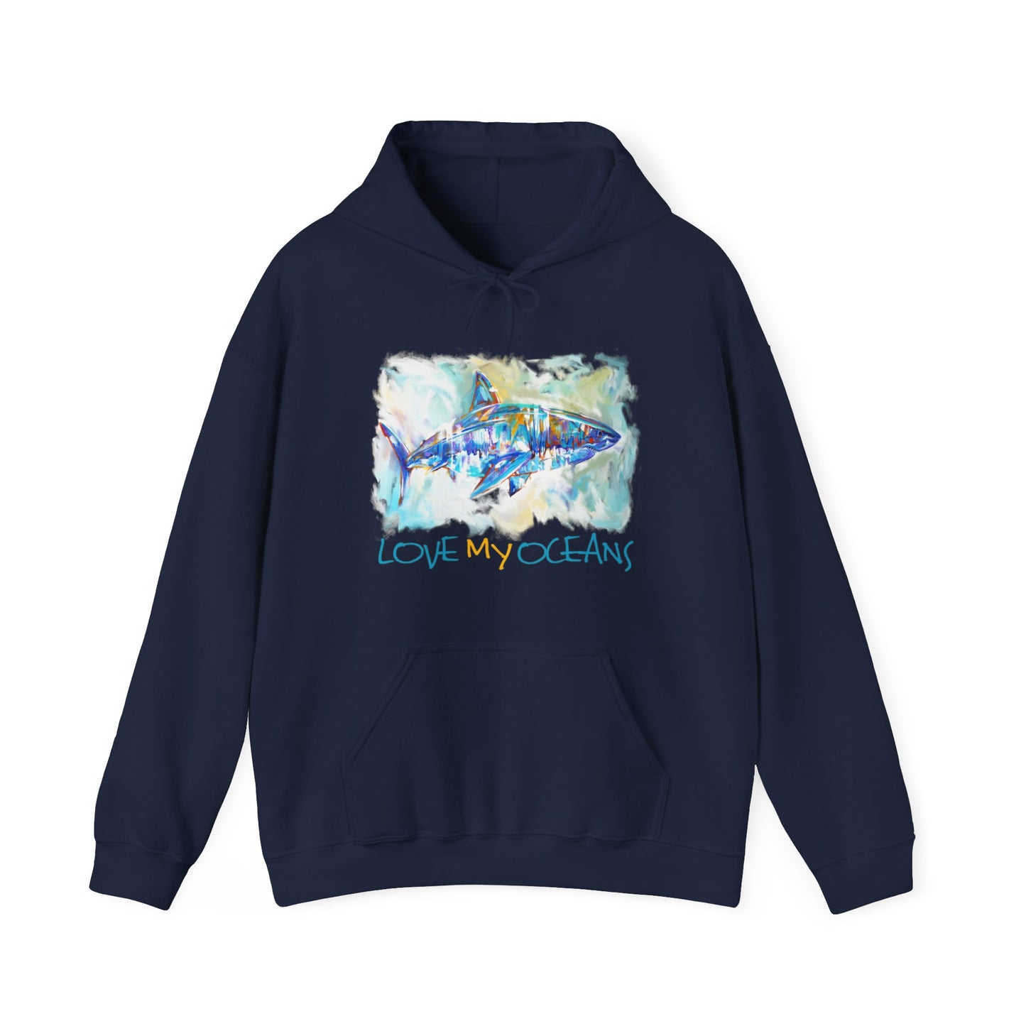 Great White Shark | Love My Oceans | Hooded Sweatshirt | Ocean Life | Hoodie - Love My Oceans Hoodie