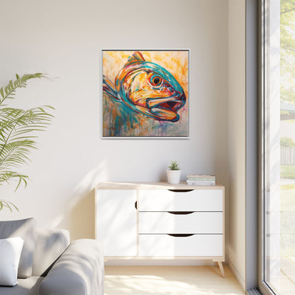 Expressionist Redfish — Contemporary Red Drum Wall Art by Mike Savlen