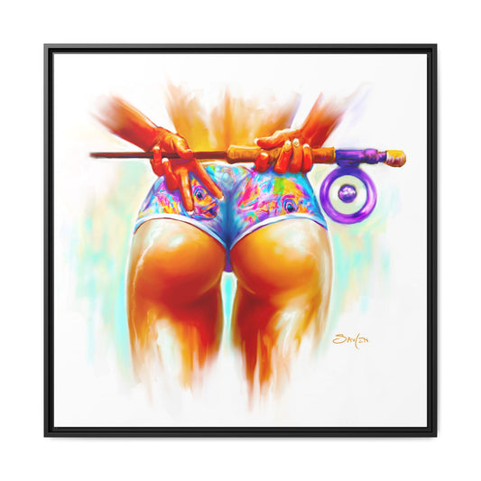 Peace, Love & Fly Fishing — Coastal Pin Up and Permit Framed Art Print by Mike Savlen