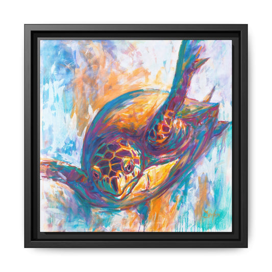 "Expressionist Hawksbill" Sea Turtle Art Print - Love My Oceans Canvas