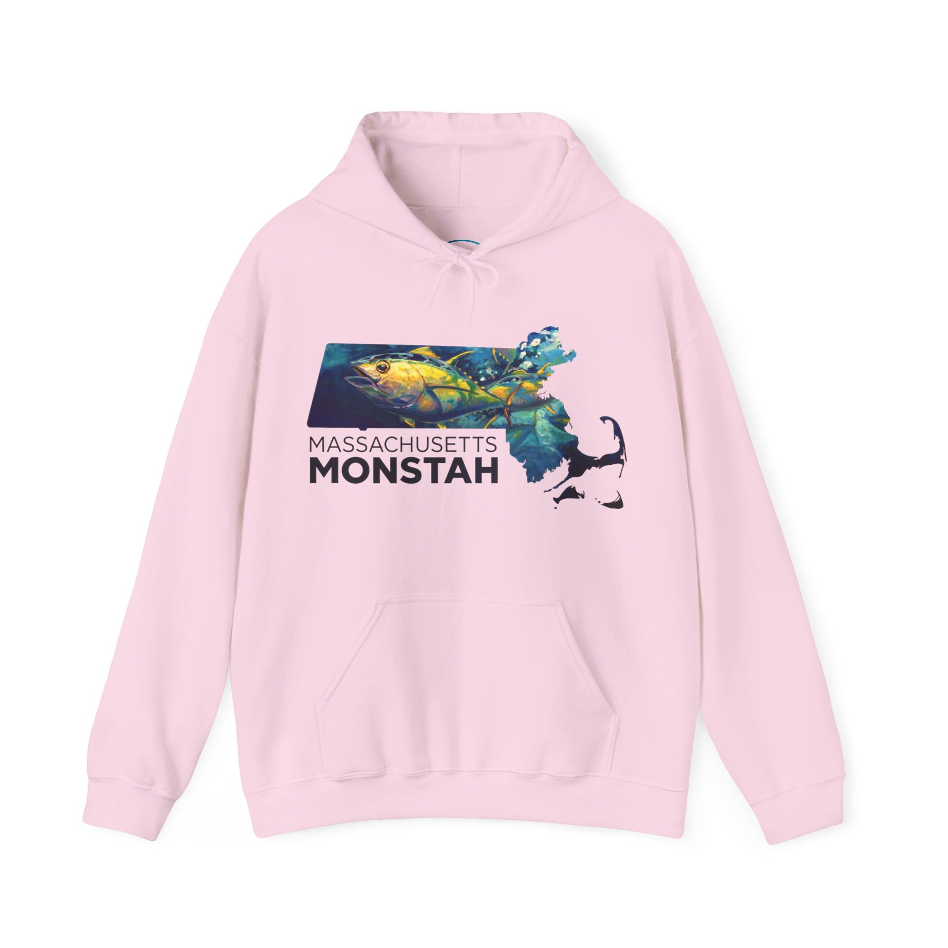 Massachusetts Monstah | Tuna | Love My Oceans | Hooded Sweatshirt | Fishing Shirt | Hoodie - Love My Oceans Hoodie