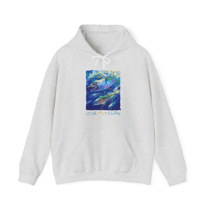 False Albacore | Love My Oceans | Hooded Sweatshirt | Fishing Shirt | Hoodie - Love My Oceans Hoodie