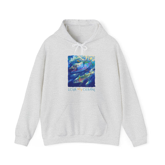 False Albacore | Love My Oceans | Hooded Sweatshirt | Fishing Shirt | Hoodie - Love My Oceans Hoodie