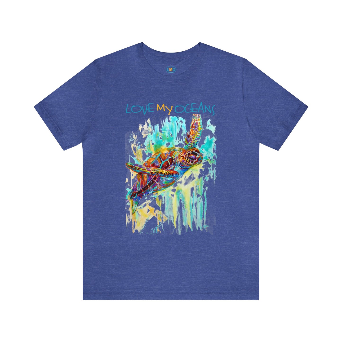 Colorful Sea Turtle | T shirt | Unisex | Beachwear | Coastal Wear | Surfwear - Love My Oceans T-Shirt