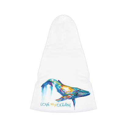 Humpback Whale Pet Hoodie – Love My Oceans Savlen Edition