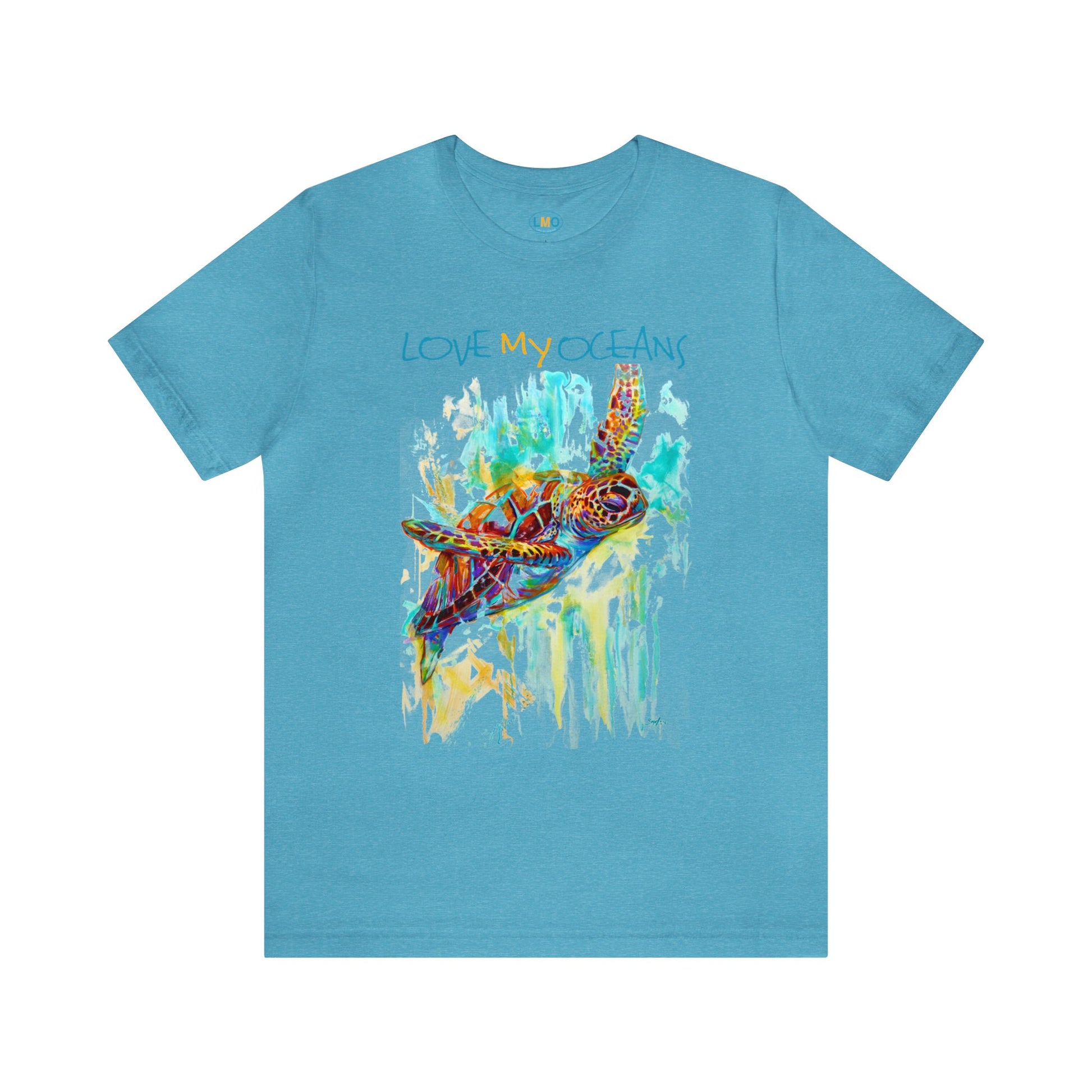 Colorful Sea Turtle | T shirt | Unisex | Beachwear | Coastal Wear | Surfwear - Love My Oceans T-Shirt