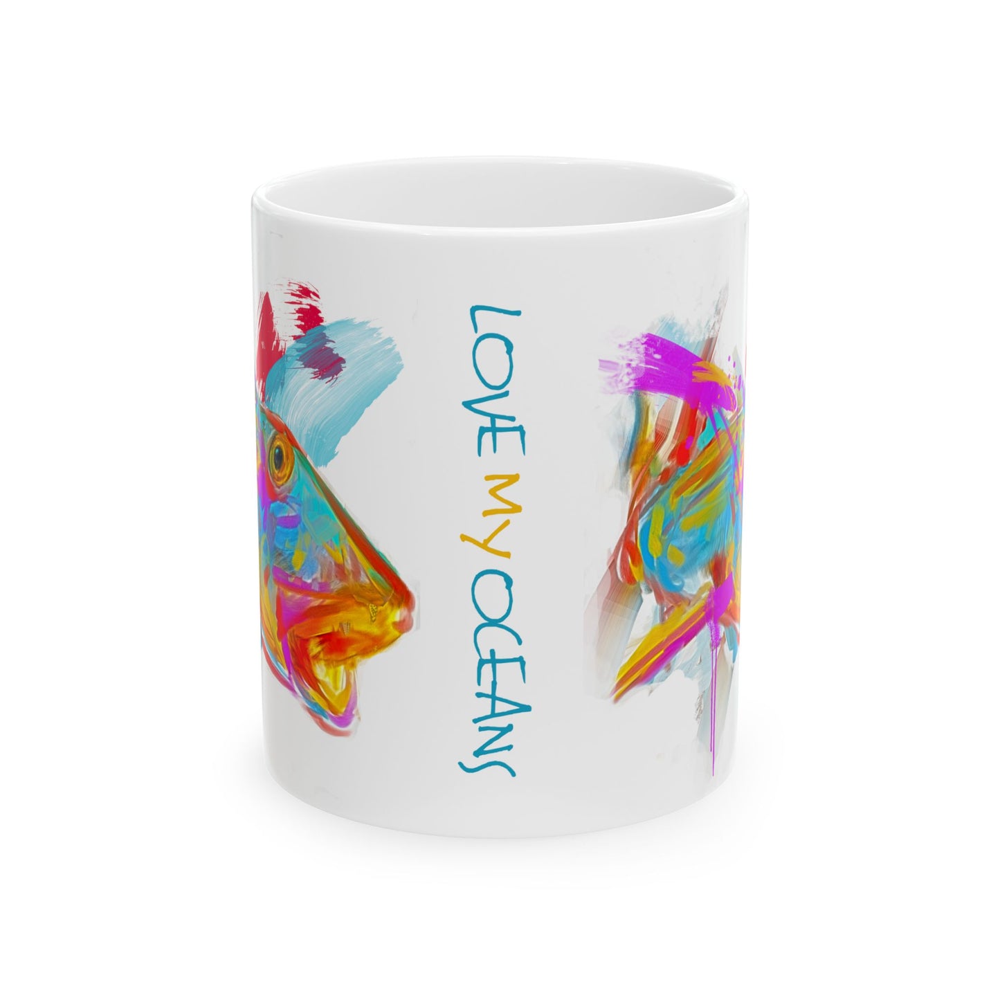 Bonefish Coffee Mug - Bonefish Art - Love My Oceans Mug