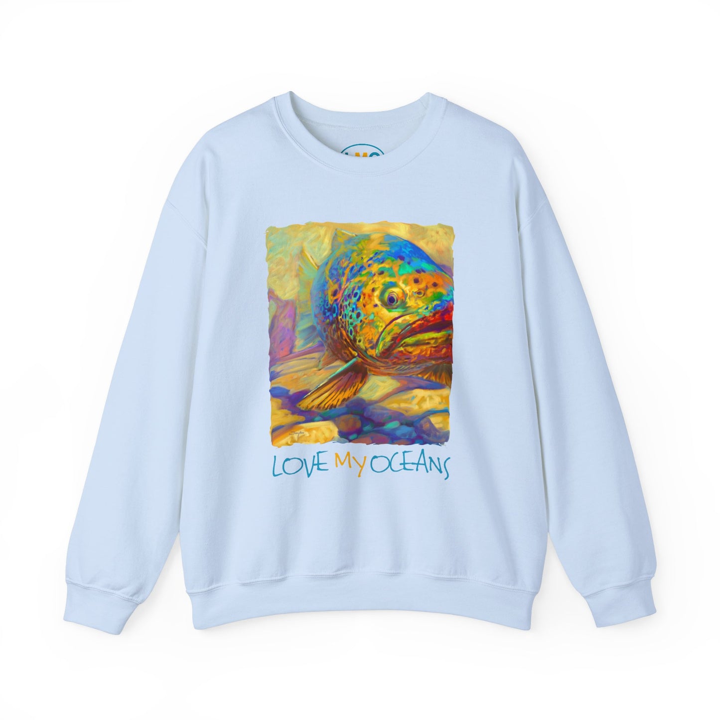 Brown Trout Crewneck Sweatshirt - Love My Oceans - Love My Oceans Sweatshirt