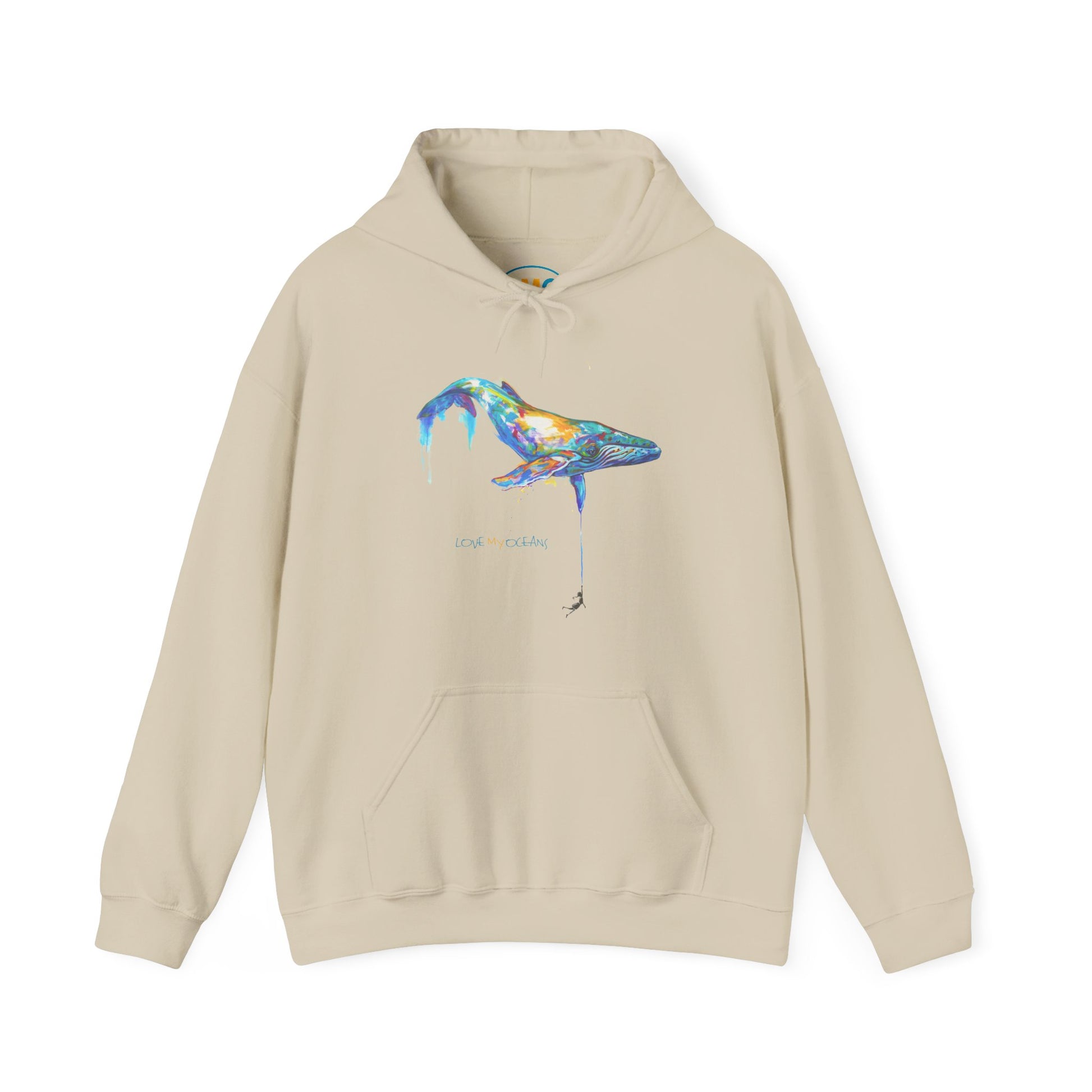 Humpback Whale, Hooded Sweatshirt - Love My Oceans Hoodie
