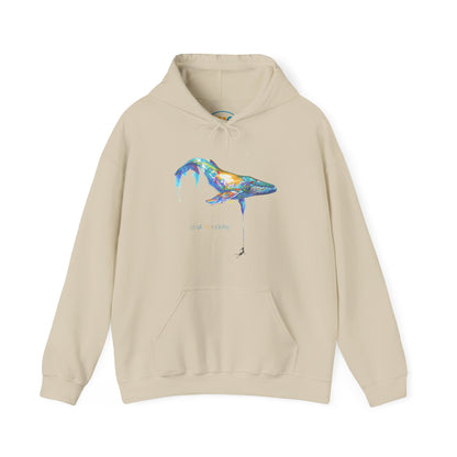 Humpback Whale, Hooded Sweatshirt - Love My Oceans Hoodie