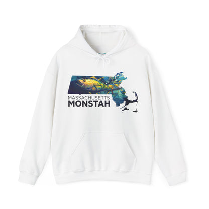 Massachusetts Monstah | Tuna | Love My Oceans | Hooded Sweatshirt | Fishing Shirt | Hoodie - Love My Oceans Hoodie