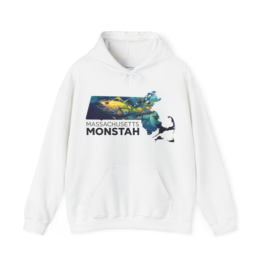 Massachusetts Monstah | Tuna | Love My Oceans | Hooded Sweatshirt | Fishing Shirt | Hoodie - Love My Oceans Hoodie