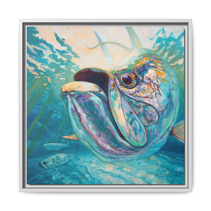 "Silver and Sun" Tarpon Art Print - Love My Oceans Canvas