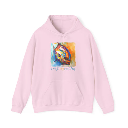 Fire Permit | Love My Oceans | Hooded Sweatshirt | Ocean Apparel | Hoodie - Love My Oceans Hoodie