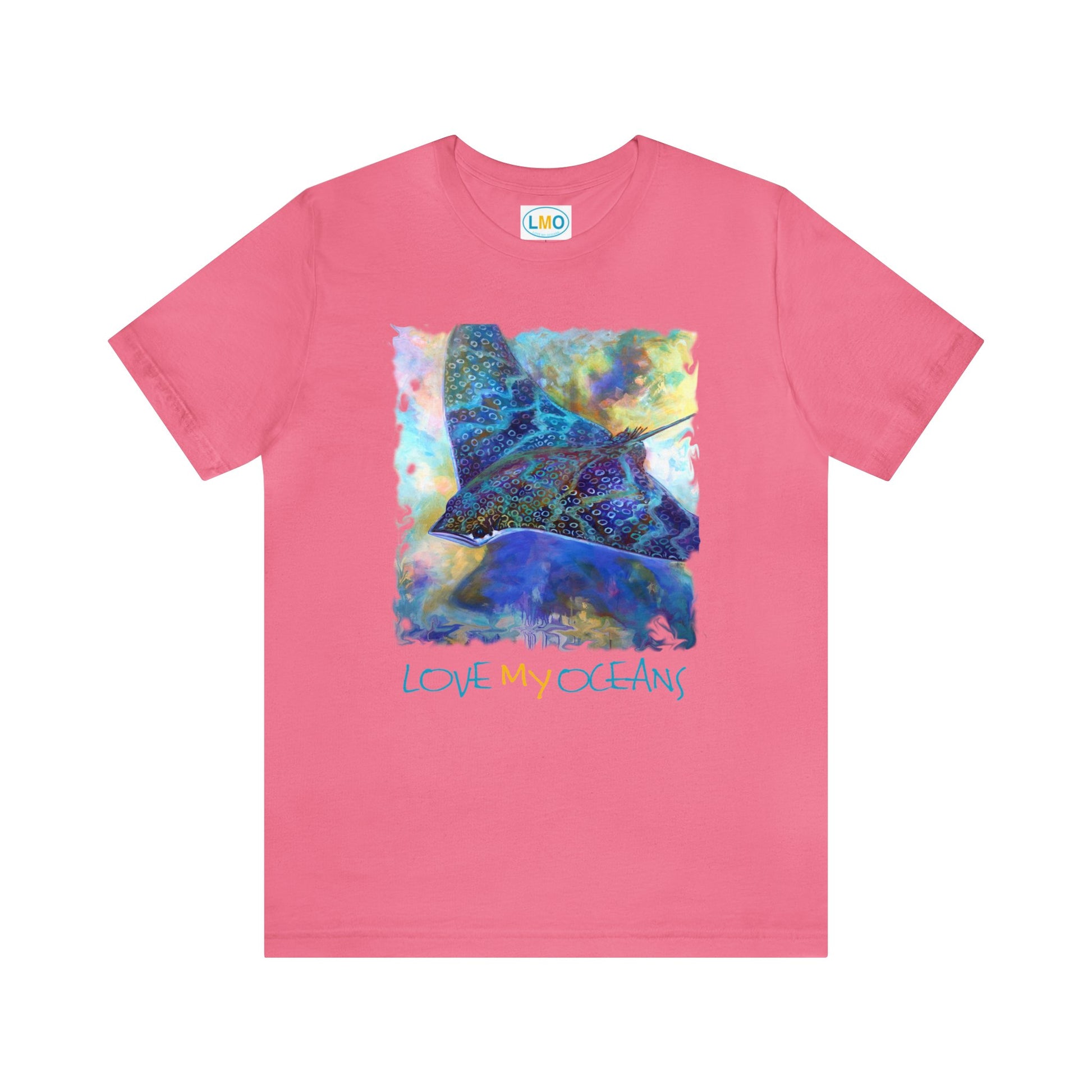 Spotted Eagle Ray Tee | T shirt | Colorful Beachwear | Ocean Life - Love My Oceans T-Shirt