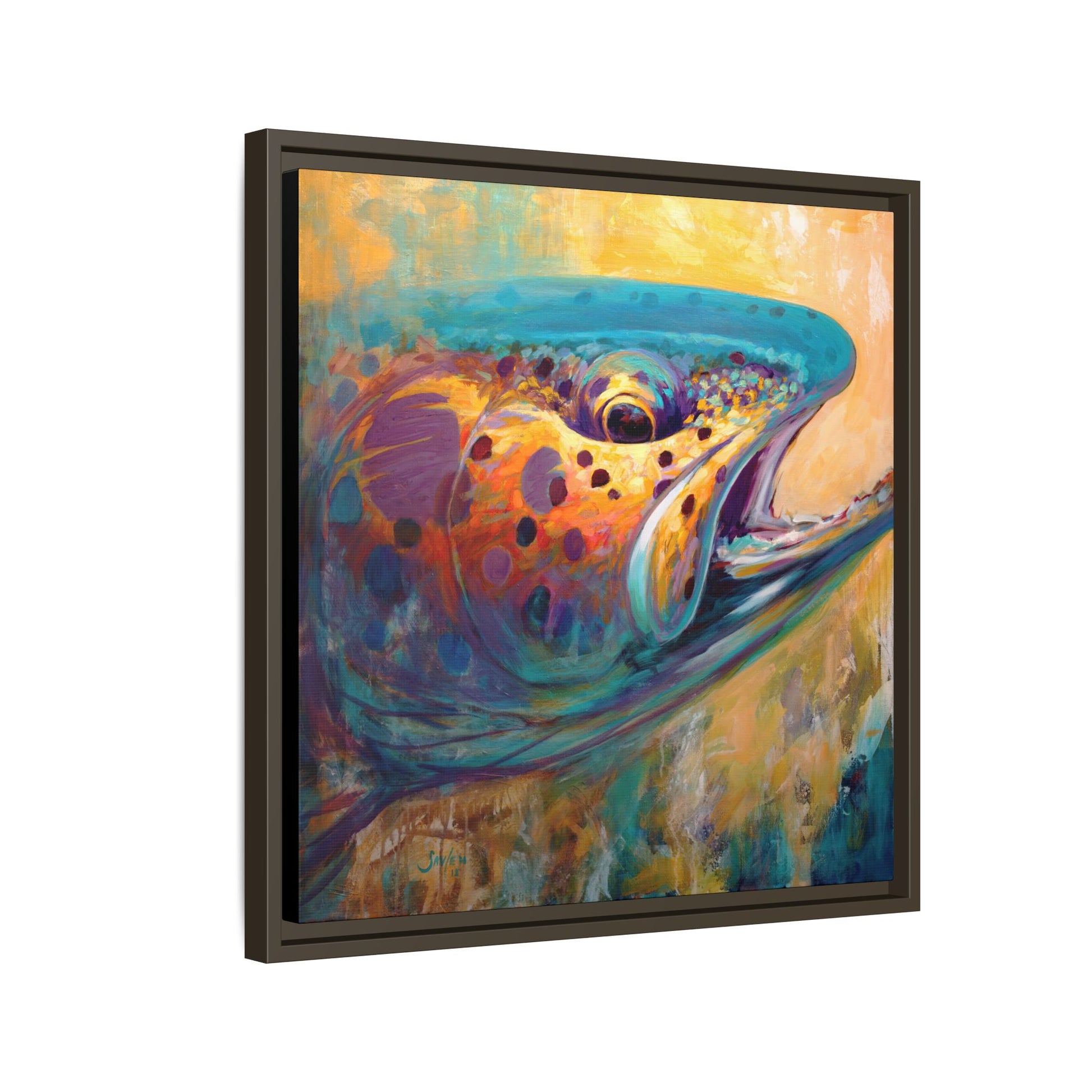 "Fire From Water" Apache Trout - Love My Oceans Canvas