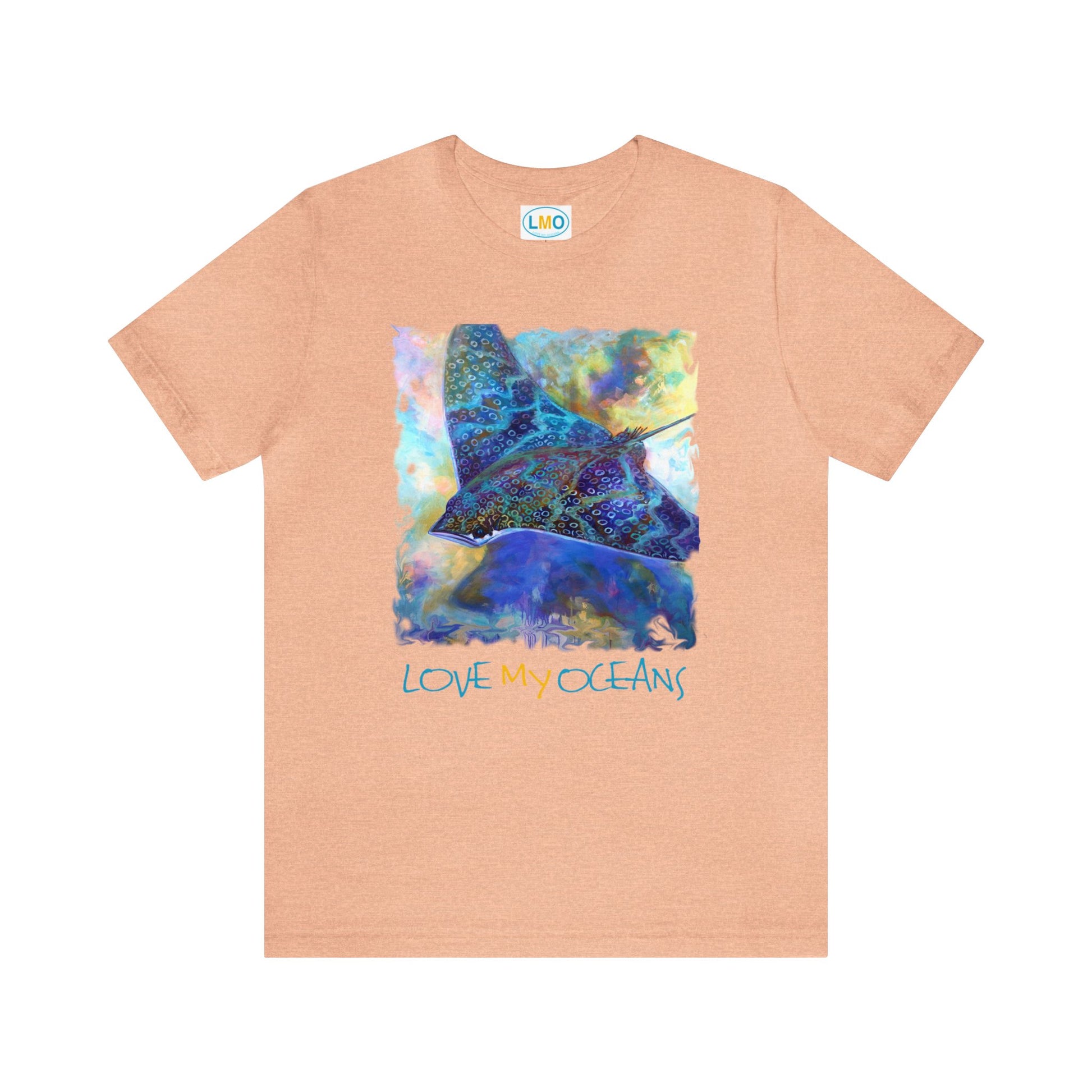 Spotted Eagle Ray Tee | T shirt | Colorful Beachwear | Ocean Life - Love My Oceans T-Shirt