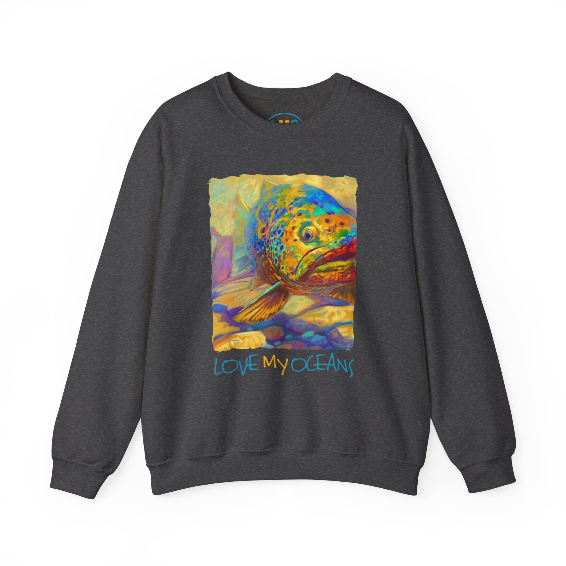 Brown Trout Crewneck Sweatshirt - Love My Oceans - Love My Oceans Sweatshirt