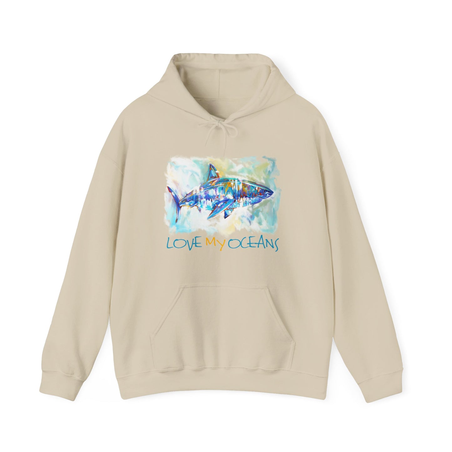 Great White Shark | Love My Oceans | Hooded Sweatshirt | Ocean Life | Hoodie - Love My Oceans Hoodie