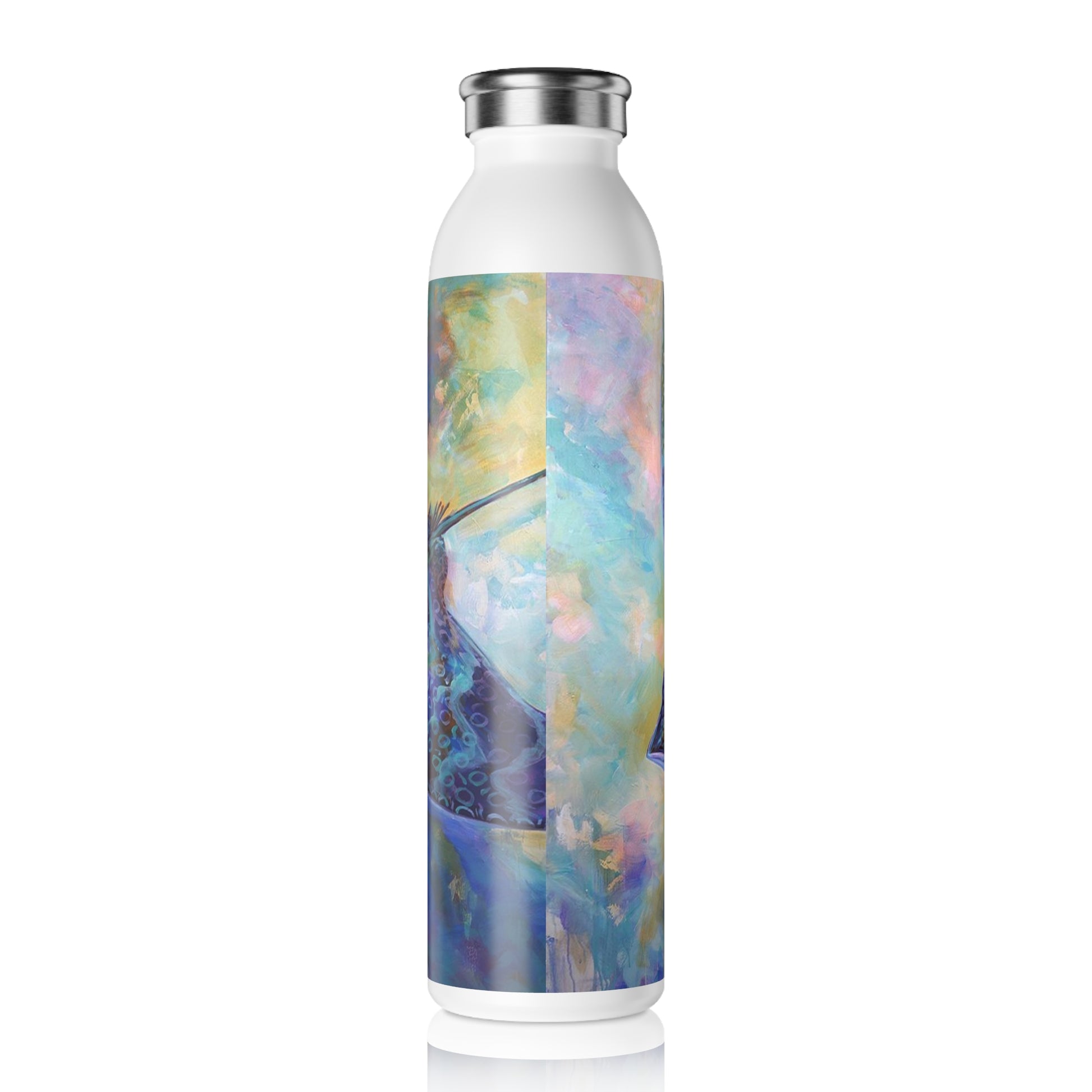 Spotted Eagle Ray - Vibrant Ocean-Themed Slim Water Bottle - Love My Oceans Mug