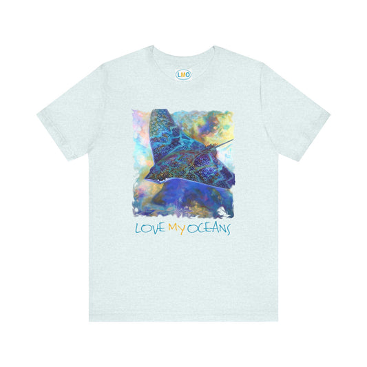 Spotted Eagle Ray Tee | T shirt | Women's Beachwear | Ocean Life - Love My Oceans T-Shirt