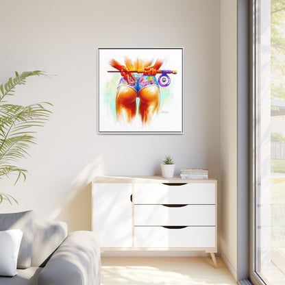 Peace, Love & Fly Fishing — Coastal Pin Up and Permit Framed Art Print by Mike Savlen