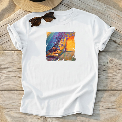 River Orchid - Brown Trout - Art Tee - Love My Oceans T-Shirt