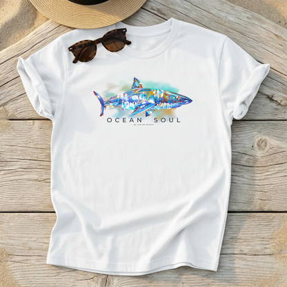 Ocean Soul – Great White Tee - Love My Oceans T-Shirt