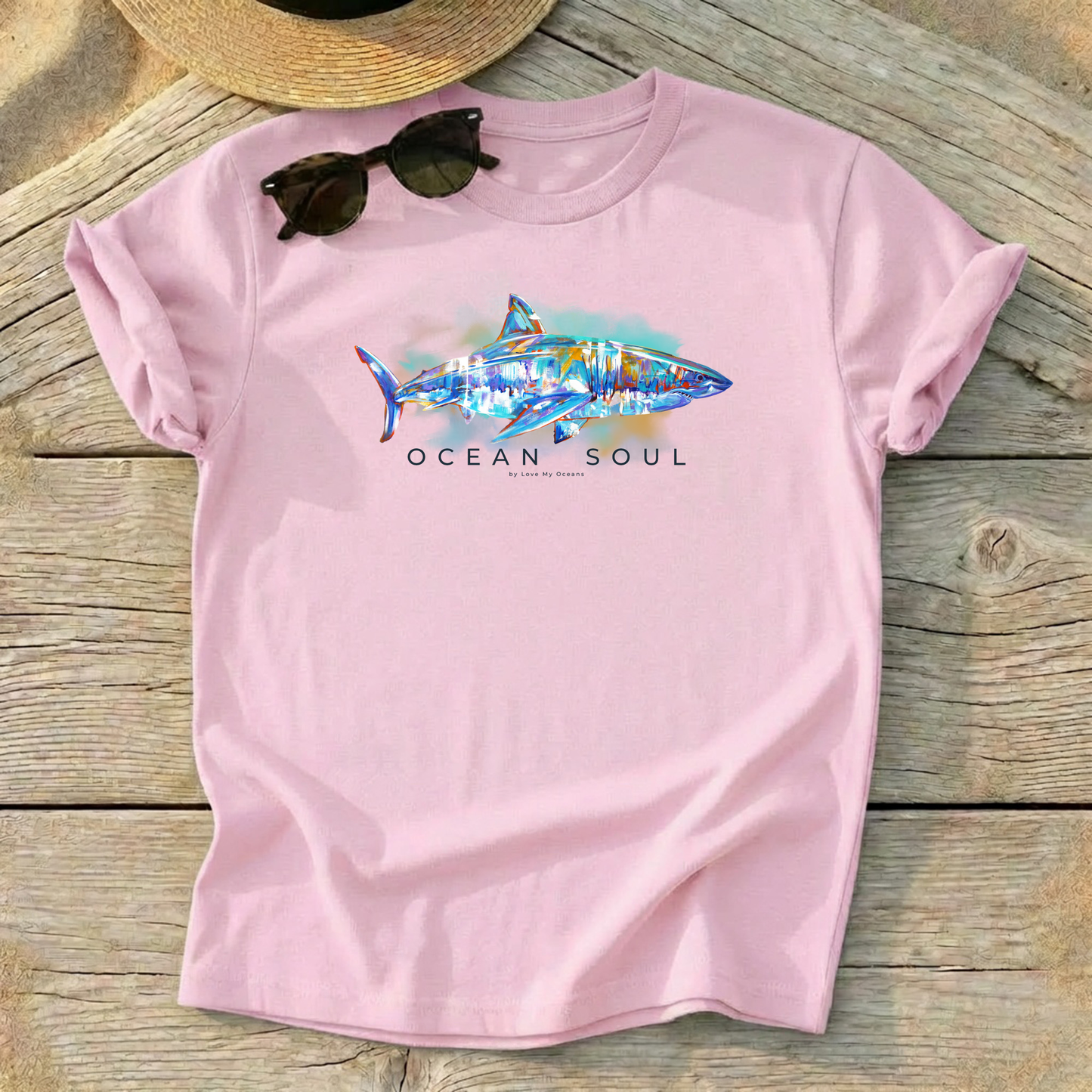 Ocean Soul – Great White Tee - Love My Oceans T-Shirt