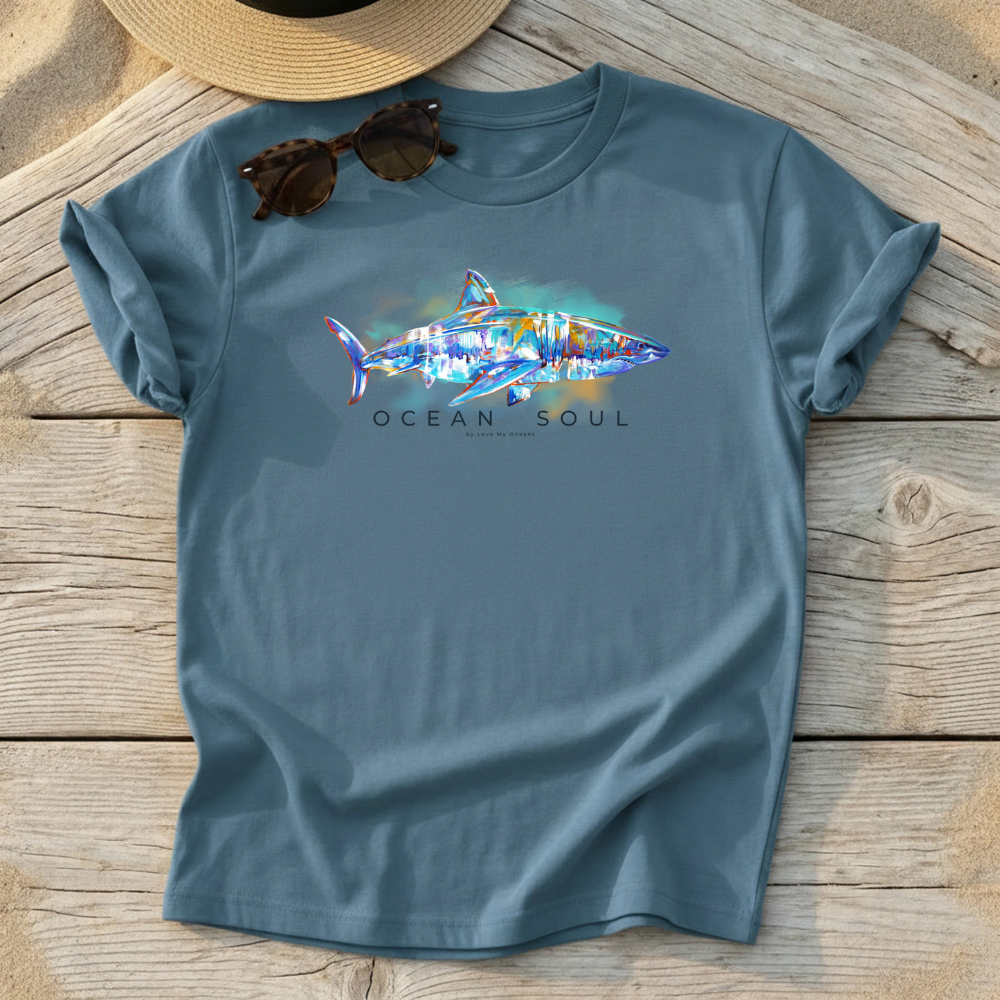 Ocean Soul – Great White Tee - Love My Oceans T-Shirt