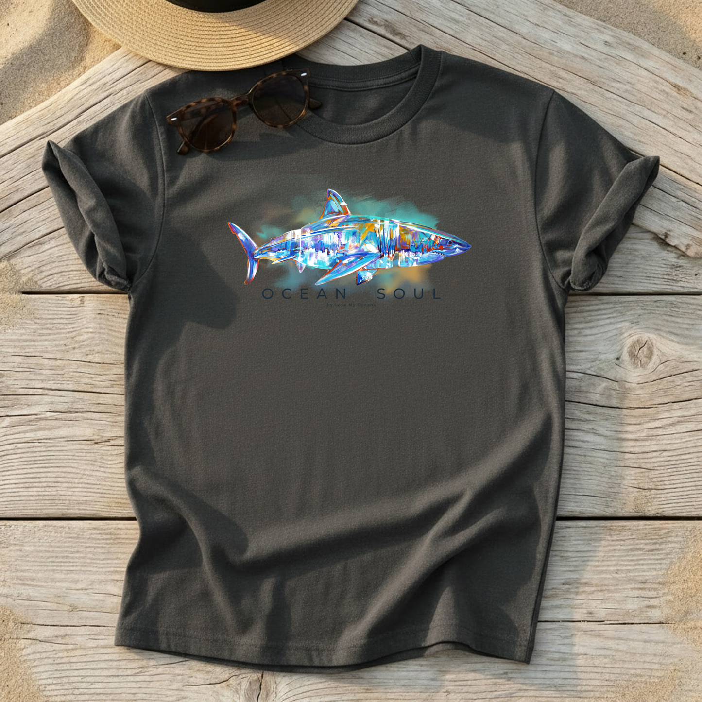 Ocean Soul – Great White Tee - Love My Oceans T-Shirt
