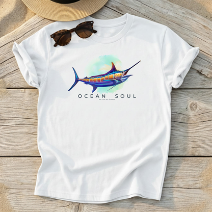Ocean Soul - Blue Marlin Tee - Love My Oceans T-Shirt