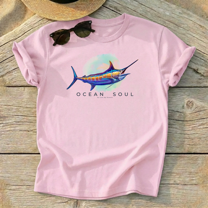 Ocean Soul - Blue Marlin Tee - Love My Oceans T-Shirt