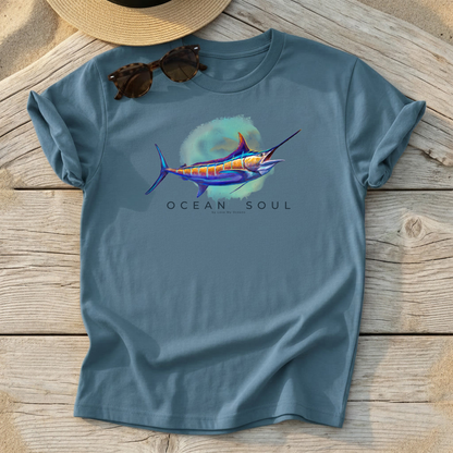 Ocean Soul - Blue Marlin Tee - Love My Oceans T-Shirt