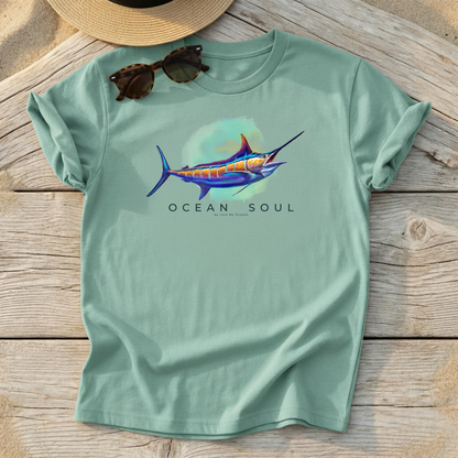 Ocean Soul - Blue Marlin Tee - Love My Oceans T-Shirt