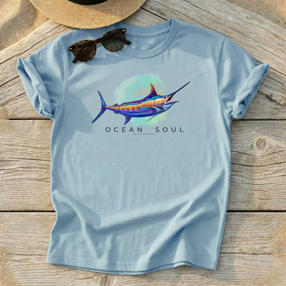 Ocean Soul - Blue Marlin Tee - Love My Oceans T-Shirt
