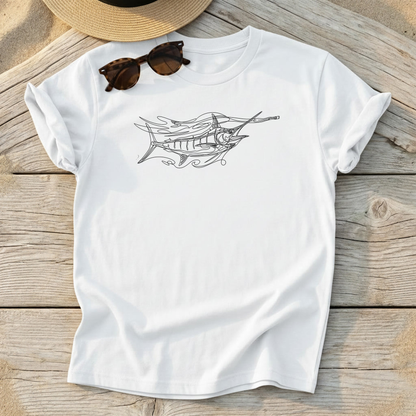 Blue Marlin - Sketchy Tee - Love My Oceans T-Shirt