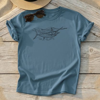 Blue Marlin - Sketchy Tee - Love My Oceans T-Shirt