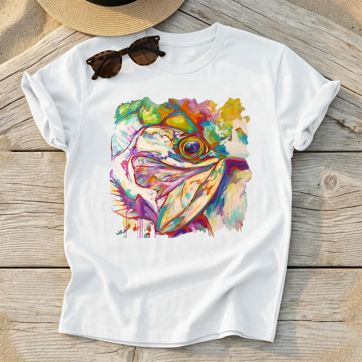 Tarpon Dreams Art Tee — tarpon fishing shirt, saltwater flats apparel, Love My Oceans