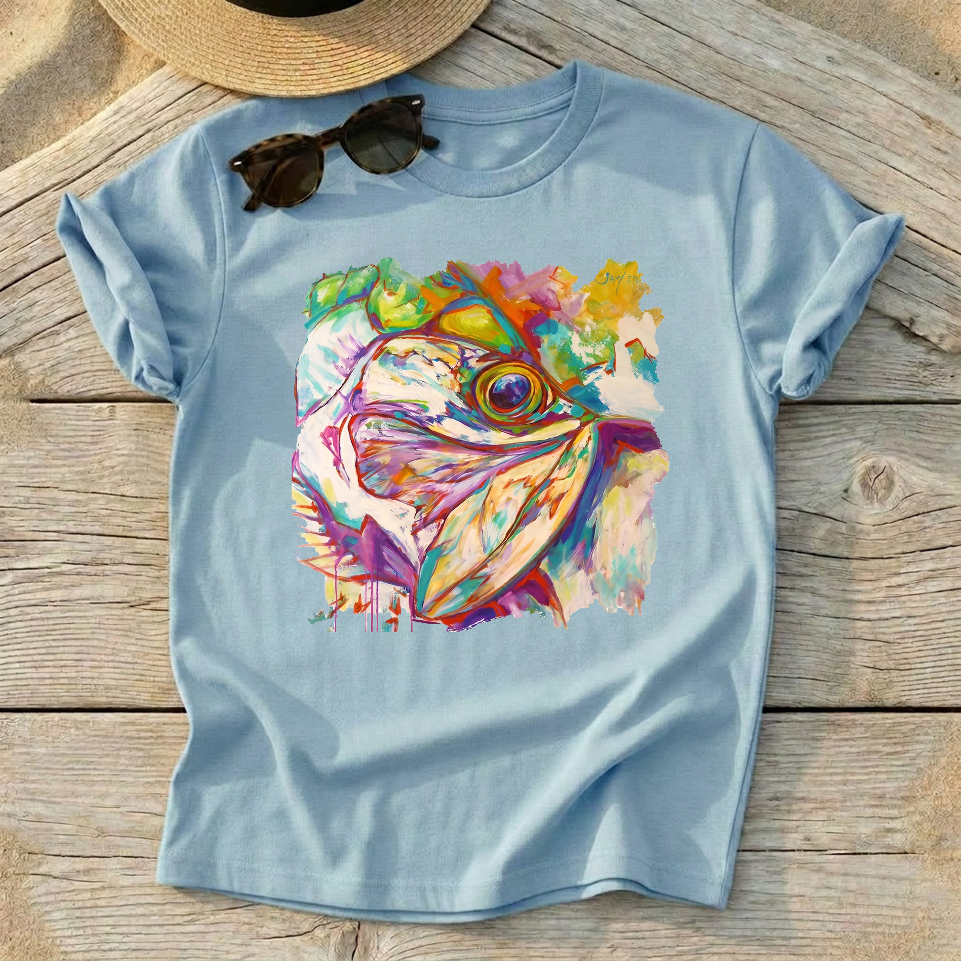 Tarpon Dreams Art Tee — tarpon fishing shirt, saltwater flats apparel, Love My Oceans
