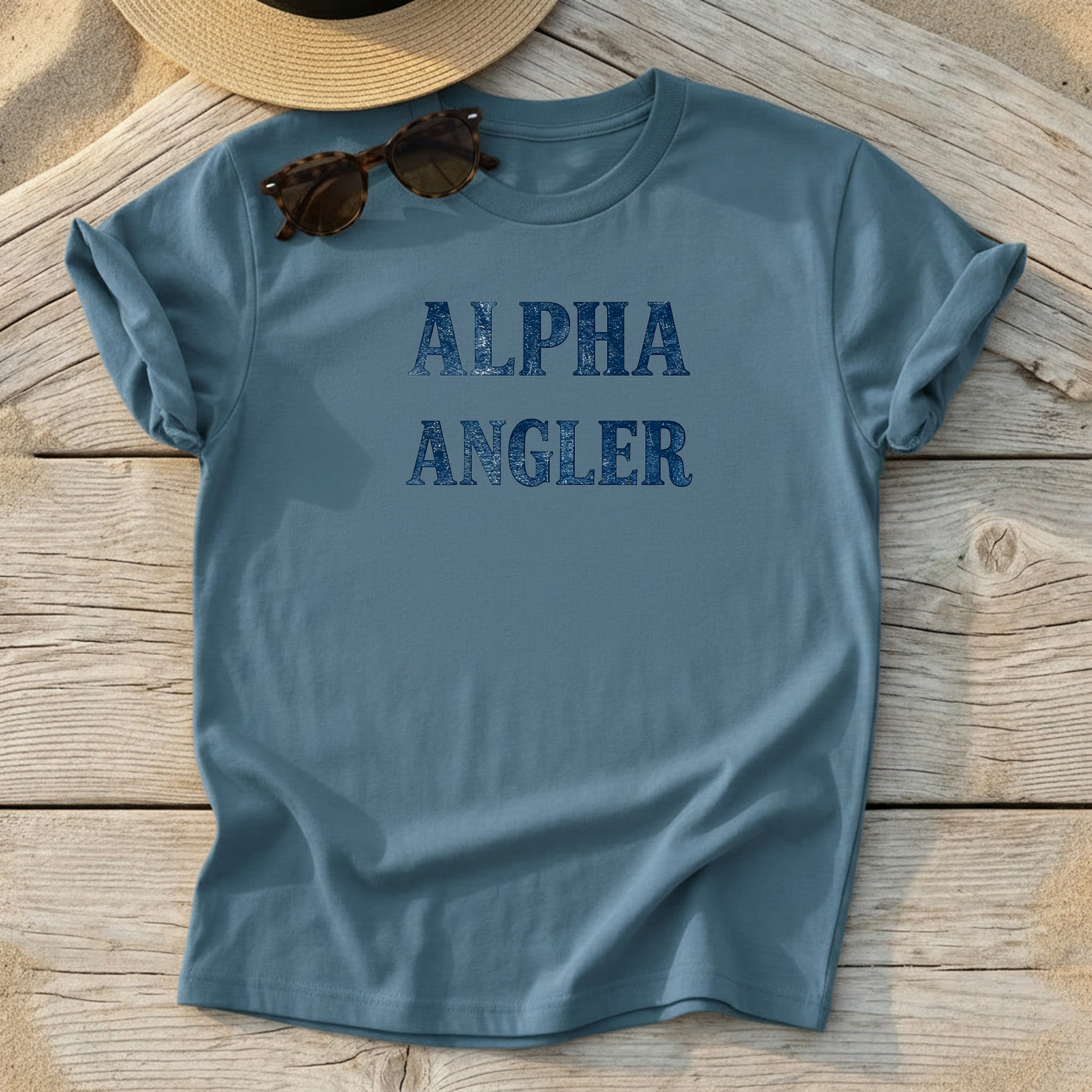 Alpha Angler Tee — fishing shirt, coastal angler apparel, Love My Oceans