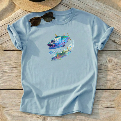 False Albacore Tee — albie fishing shirt, inshore saltwater apparel, Love My Oceans