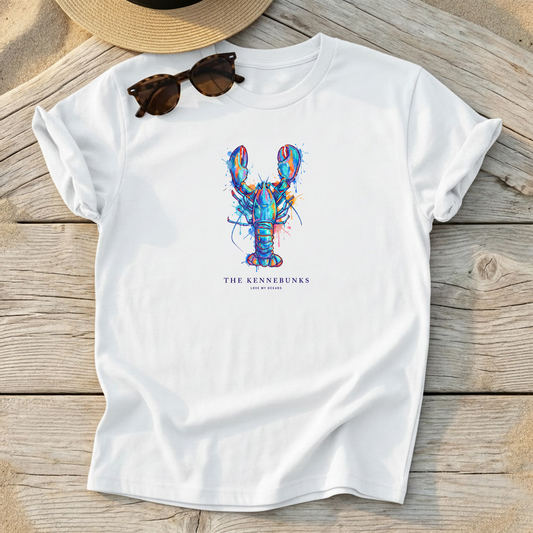 The Kennebunks Lobster Tee — Maine coastal lobster shirt, Love My Oceans